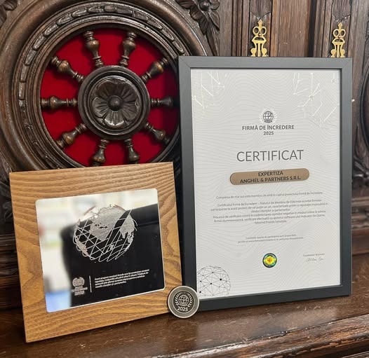 Certificatul de Membru de Elită 2025 acordat de Firma de Încredere.